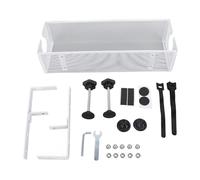 LIZEALUCKY Organizzatore del cavo cavo della scrivania Gestione del cavo in acciaio carbonio per studio di studio (Bianco)