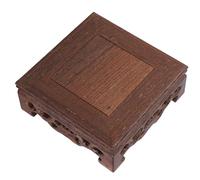 LIZEALUCKY Solid Wood Bonsai Pedestal Small Square Teapot Base Wood Base Furniture Decoration for Home Office (Lunghezza 10 larghezza 10 altezza 3,7)