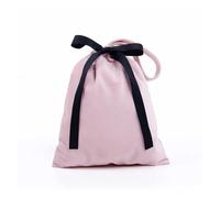 LIZHAYG Borsa per Asciugacapelli Sacchetto con Coulisse in Velluto, Sacchetti for Gioielli, Sacchetti for riporre Gli asciugacapelli, Papillon in Pile Olandese for Cosmetici(Light Pink)
