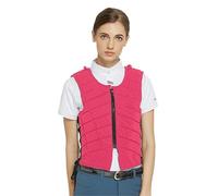 LIZHAYG Gilet da Equitazione Armatura equestre Attrezzatura da Equitazione Gilet Protettivo Abbigliamento da Cavaliere for Adulti e Bambini Leggero Traspirante for Tutte Le Stagioni(Pink,CS)