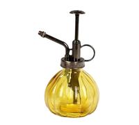 LIZHAYG Spruzzino Nebulizzatore 1 annaffiatoio in vetro, vaso vintage for piante, spruzzatore a pressione in ottone, flacone spray retrò a forma di zucca, irrigatore in rame antico(Color 04)