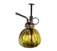 LIZHAYG Spruzzino Nebulizzatore 1 annaffiatoio in vetro, vaso vintage for piante, spruzzatore a pressione in ottone, flacone spray retrò a forma di zucca, irrigatore in rame antico(Color 03)