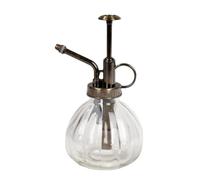 LIZHAYG Spruzzino Nebulizzatore 1 annaffiatoio in vetro, vaso vintage for piante, spruzzatore a pressione in ottone, flacone spray retrò a forma di zucca, irrigatore in rame antico(Color 05)