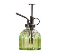 LIZHAYG Spruzzino Nebulizzatore Spruzzatori d'acqua a pressione manuale vintage a forma di zucca for piante e fiori, piccola bottiglia spray in vetro, articoli da giardino(Green)