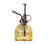 LIZHAYG Spruzzino Nebulizzatore Spruzzatori d'acqua a pressione manuale vintage a forma di zucca for piante e fiori, piccola bottiglia spray in vetro, articoli da giardino(Yellow)