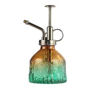 LIZHAYG Spruzzino Nebulizzatore Spruzzatori d'acqua a pressione manuale vintage a forma di zucca for piante e fiori, piccola bottiglia spray in vetro, articoli da giardino(Light Grey)