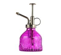 LIZHAYG Spruzzino Nebulizzatore Spruzzatori d'acqua a pressione manuale vintage a forma di zucca for piante e fiori, piccola bottiglia spray in vetro, articoli da giardino(Black)