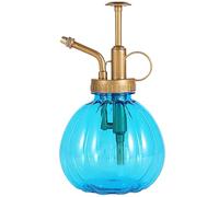 LIZHAYG Spruzzino Nebulizzatore Vaso da giardinaggio vintage con spruzzatore, pressa for giardinaggio, decorazione for fiori succulenti a forma di zucca in plastica(Blue)
