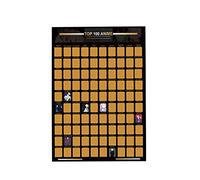 LIZHILIAN Top 100 Anime Scratch off Poster Anime Bucket List Gold Foil Anime Poster Wall Art Regalo per gli appassionati di Anime 40,53 x 23,38 ''