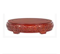 Lizhuzhuzs28 Casa Supporto di Base for Scultura in Rilievo Circolare Rosso, Supporto for Esposizione di Piante da casa con Vaso di Fiori Base Decorativa(Piccolo)