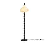 Lizhuzhuzs28 Lighting Piantana Lampada da Terra Nera for Soggiorno, Camera da Letto, Lampada da Tavolo Verticale Decorativa, Paralume in Tessuto con Luce a Tre Colori cangianti Lampade da Terra