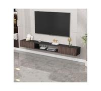 Lizhuzhuzs28 Moderno Supporto TV sospeso, centro di intrattenimento a parete, console TV multimediale, mensole sospese con anta Consolle