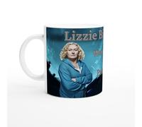 Lizzie Birdsworth - Tazza da caffè in ceramica Wentworth vs Prisoner, serie TV, 325 ml, colore: bianco, finitura lucida