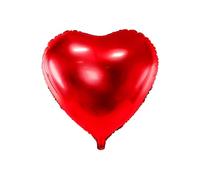 Lizzy 1 palloncino rosso a forma di cuore | romantico anniversario rosso per feste, matrimoni, camera da letto, San Valentino, decorazione regalo