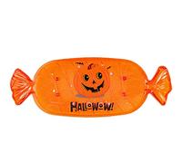 Lizzy - Piatto per caramelle riutilizzabile, per Halloween, per feste di Halloween, set di decorazioni per la tavola (arancione)