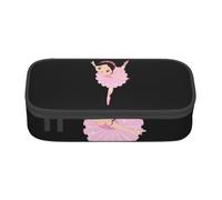 LJABCVNN Astuccio multifunzione con stampa di una ballerina ballerina che balla, scatola organizer per articoli di cancelleria per uomini e donne
