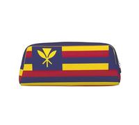 LJABCVNN Borsa in pelle con stampa bandiera del Regno delle Hawaii, con cerniera, borsa portaoggetti, organizer per trucchi per ufficio e uso quotidiano, Oro, Taglia unica, Valigia