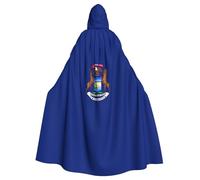 LJABCVNN Michigan State Flag Print - Mantello con cappuccio, unisex, per adulti, per cosplay, feste, palcoscenico, balli in costume