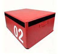 LJBD Plyo Box in Schiuma Morbida, Scatola Piattaforma Pliometrica per Jumping Esercizio, MMA, HIIT e Allenamento Pliometrico, Home Gym Casa Palestra(Size:90 * 55 * 30cm/35 * 21 * 11.8in,Color:Red)