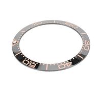 LJCM Inserto per Lunetta, Pezzi di Ricambio per Anello per Lunetta dell'orologio, Elegante Lampada Sicura per Negozio di Orologi (Carattere Rosa Sfondo Nero)