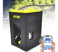 LJCSSD Macchina per Palline da Tennis Portatile, Lanciatore Automatico di Palline da Tennis, Macchina per Palline da Tennis da 50 Palline, Esercizi Pre-programmati e Personalizzati
