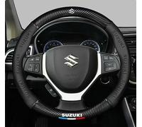 LJCXZS Auto Coprivolante per Suzuki Celerio 2021-2024,Pelle Microfibra Copri Volante con Logo Protezione Custodia Volante Cover Antiscivolo Traspirante Accessori Auto Regalo per La Festa del papà