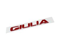 LJCXZS Lettere Stemma per Alfa Romeo Giulia 2022 2023 2024 2025,Lettere Adesivo Emblema Logo Bagagliaio Posteriore Ricambio Distintivo ABS Accessori Decorazione Styling Auto,Red