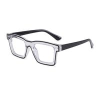 LJCZKA Occhiali Luce Blu Quadrati per Donna Uomo Occhiali per Computer Quadrati Affaticamento Occhiali Festa Moda per Gioco Lettura