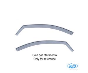 LJDB Set Deflettori Aria Anteriori Ad Incastro Tipo Lungo per Renault Captur (12
