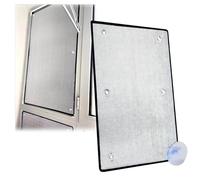 LJDJRHXH Pellicola Alluminizzata per Finestre con Ventose, Pellicola Riflettente per Isolamento Termico, 50 60 80 90 100 120 150 cm, Protezione Solare Anti-Calore e Anti-Sguardo, Oscurante(45 x 80cm)