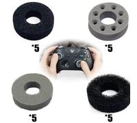 LJFEA 20 Pezzi Anelli di Precisione Compatibile con PS5, Steam Deck, PS4, Xbox Series X/S, Xbox One, Switch, Switch OLED, Switch PRO, Anelli per Stick Analogici, 3 Livelli di Resistenza, Nero/Griogio