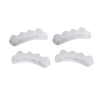 LJFEA Separatore dita piede, divaricatore dita piedi, barelle in gel per dita del piede sovrapposte, Aiuta a sistemare l'alluce valgo, dita a martello, dita incrociate e più. (2 Paia, 4Pcs)