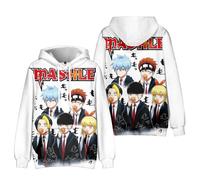 LJFIWY Anime Mashle: Magic and Muscles Felpa con cappuccio Mash Burnedead Lemon Irvine felpa con cappuccio a maniche lunghe con coulisse abbigliamento sportivo Cosplay casual top (tipo 2, 160)