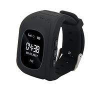LJFLI Smartwatch Bambini Impermeabile SOS Posizionamento GPS Percorso Storico a Piedi,Black