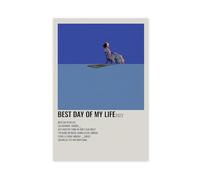 LJHFAOA Poster su tela con Tom Odell, album Best Day of My Life, decorazione per camera da letto, ufficio, camera da letto, regalo, 40 x 60 cm