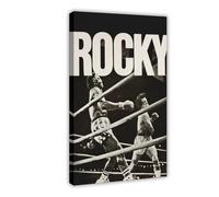 LJHFAOA Poster su tela del film Rocky Balboa Rocky (4), decorazione per camera da letto, ufficio, camera da letto, regalo, 50 x 75 cm
