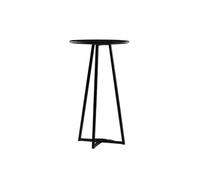 LJHFG63KUYT Alto Cucina Tavolo da bar for il tempo libero in ferro rotondo, tavolo alto for camper, patio, catering, feste, eventi commerciali Montaggio Facile(Nero)