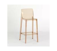 LJHFG63KUYT Moderno Sedia da bar Acrilico trasparente Caffetteria creativa Negozio di tè al latte Panca da bar Luce Sedia semplice con piedi alti for uso domestico di lusso Cucina