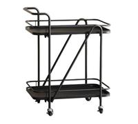 LJHFG63KUYT Multiuso Carrello for il servizio for di bevande e dolci for hotel ristoranti Home(Nero)