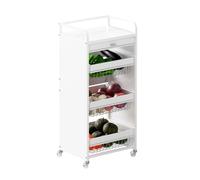 LJHFG63KUYT Multiuso Carrello portaoggetti da cucina con cassetti a 4 livelli, ripiano organizer for cestini for frutta e verdura(Piccolo)