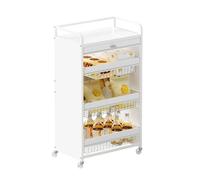 LJHFG63KUYT Multiuso Carrello portaoggetti da cucina con cassetti a 4 livelli, ripiano organizer for cestini for frutta e verdura(Grande)