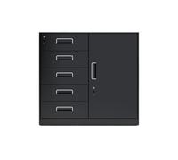 LJHFG63KUYT Organizer Armadietto dati for archivio da 1,2 mm Cassetto del soggiorno Organizzatore di stoccaggio Armadietto for ufficio Piccolo armadietto con serratura Documenti(Nero)