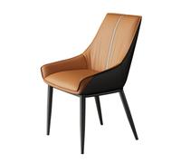 LJHFG63KUYT Sedie da cucina moderne per sala da pranzo, camera confortevole con cuscini spessi, sgabello da cucina metà secolo (arancione)