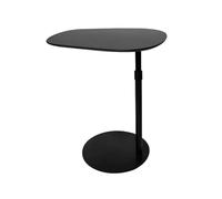 LJHFG63KUYT Tavolini Adjustable Bedside Table Tea Sofa Side Mobile Study Standing Pneumatic Lift Fine del divano(Nero)