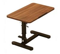 LJHFG63KUYT Tavolini Bed Desk Laptop Adjustable Sofa Side Table Folding Fine del divano(Walnut)