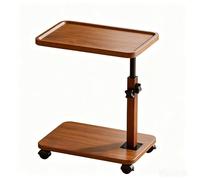 LJHFG63KUYT Tavolini Roller Storage Rack Adjustable Table Mobile Small Coffee Fine del divano(Walnut)