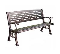 LJHFG63KUYT Terrazzo Panchina da parco for terrazza all'aperto, in alluminio pressofuso color rame vintage, adatta for ingresso, portico, cortile o cortile sul retro Mobili da Esterni