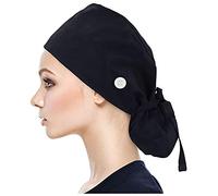 LJHH Turbante Donna Berretto di Cotone Berretto Chirurgico in Cotone con Fascia Regolabile Cappello Medico con Stampa Coda di Cavallo per Cuffietta Chirurgica Cuffia Infermiera Bandana Chirurgiche