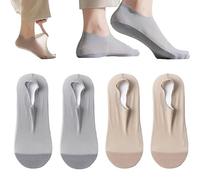 ljhjdkxf Calzini invisibili antiscivolo ultra sottili Zeanaturals, calzini invisibili traspiranti Ice Silk per scarpe sportive/casual/elegante (4 PCS-A)