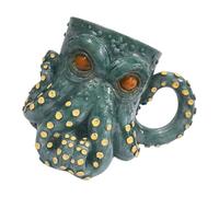 ljhnba Bicchiere in resina con creatura per la decorazione del ristorante Bicchieri per bevande con manico Tazza da caffè capacità Bicchieri in resina a tema pirata
